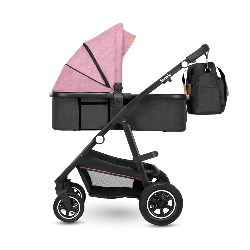 Lionelo - Carrinho combinável 2 em 1 AMBER Rosa