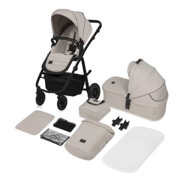 Lionelo - Carrinho de bebé combinado 2 em 1 AMBER PLUS Areia