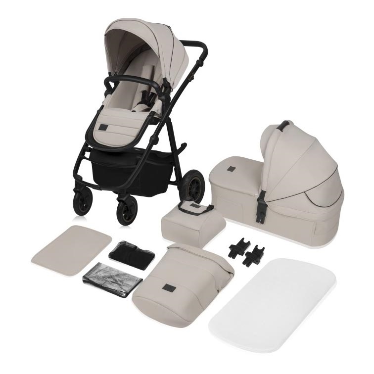 Lionelo - Carrinho de bebé combinado 2 em 1 AMBER PLUS Areia