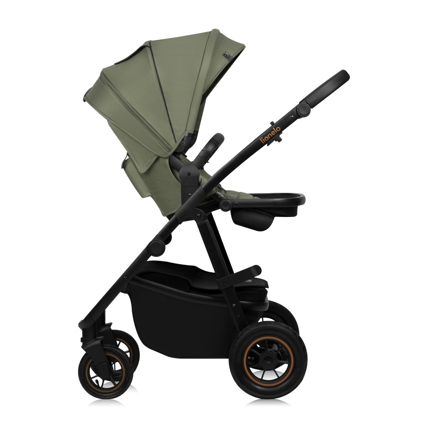 Lionelo - Carrinho de bebé combinado 2 em 1 AMBER PLUS Verde Floresta