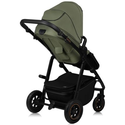 Lionelo - Carrinho de bebé combinado 2 em 1 AMBER PLUS Verde Floresta