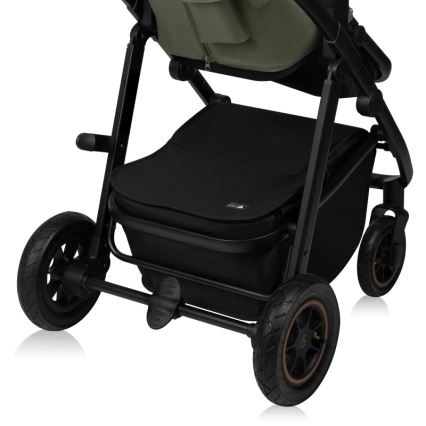 Lionelo - Carrinho de bebé combinado 2 em 1 AMBER PLUS Verde Floresta