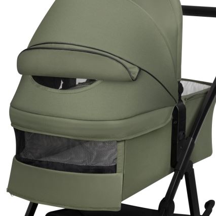 Lionelo - Carrinho de bebé combinado 2 em 1 AMBER PLUS Verde Floresta