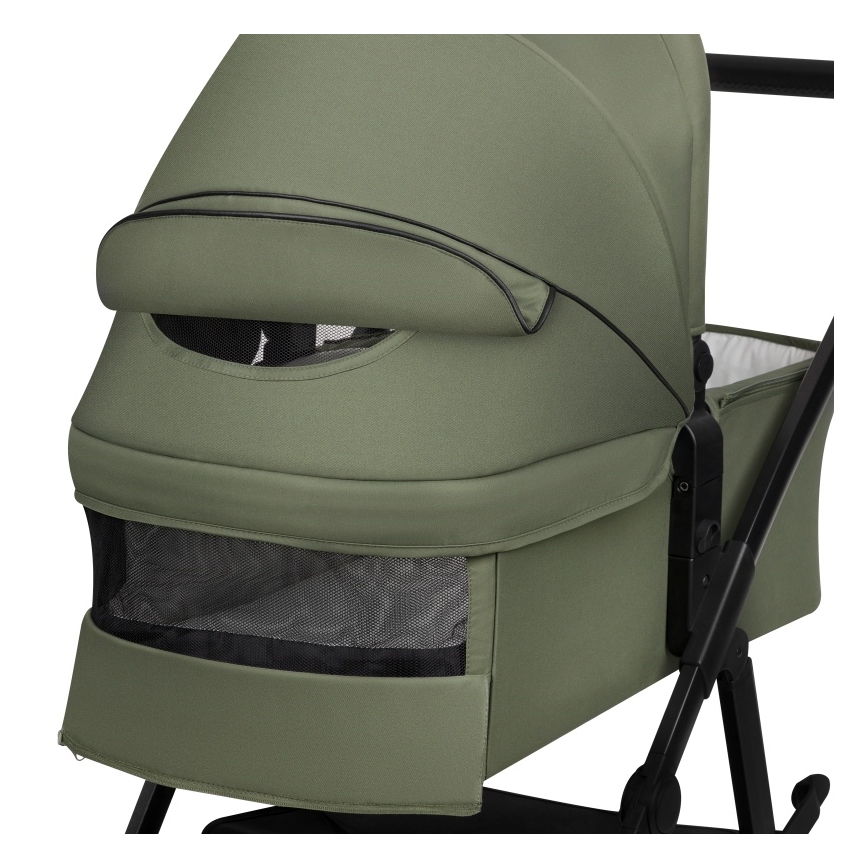 Lionelo - Carrinho de bebé combinado 2 em 1 AMBER PLUS Verde Floresta