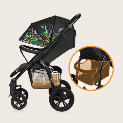Lionelo - Carrinho de passeio ANNET TOUR preto/verde