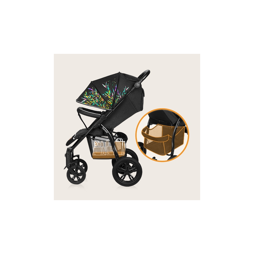 Lionelo - Carrinho de passeio ANNET TOUR preto/verde