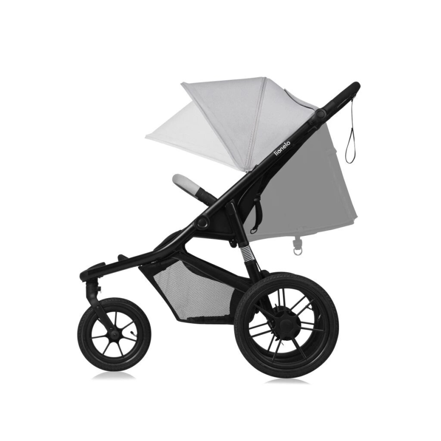 Lionelo - Carrinho de passeio AZURA preto/cinzento