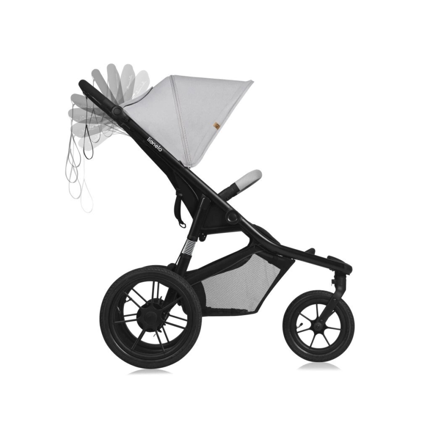 Lionelo - Carrinho de passeio AZURA preto/cinzento