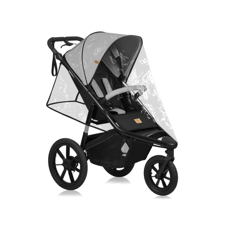 Lionelo - Carrinho de passeio AZURA preto/cinzento