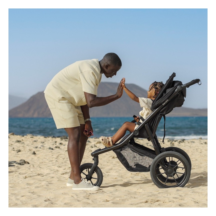 Lionelo - Carrinho de passeio AZURA preto