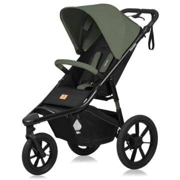 Lionelo - Carrinho de passeio AZURA preto/verde