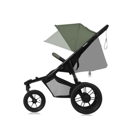 Lionelo - Carrinho de passeio AZURA preto/verde