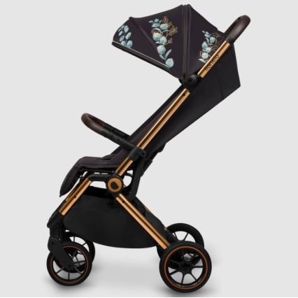 Lionelo - Carrinho de passeio CLOE preto/azul/dourado