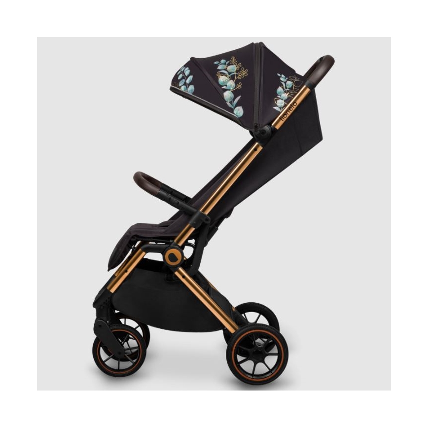 Lionelo - Carrinho de passeio CLOE preto/azul/dourado
