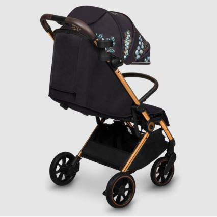 Lionelo - Carrinho de passeio CLOE preto/azul/dourado
