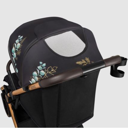 Lionelo - Carrinho de passeio CLOE preto/azul/dourado
