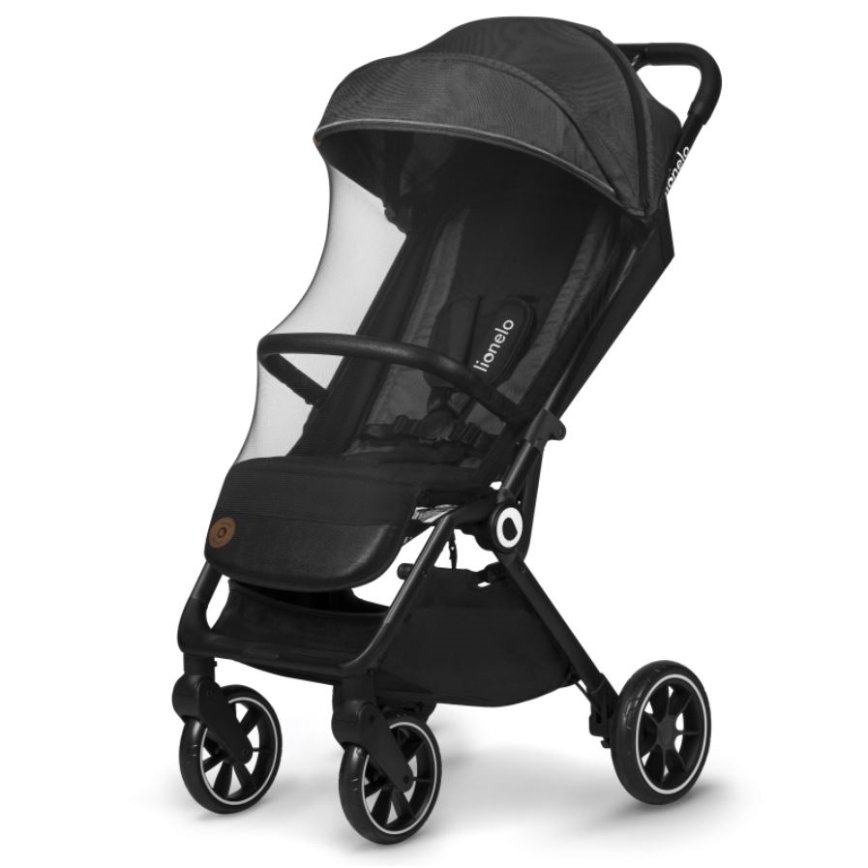 Lionelo - Carrinho de passeio CLOE preto/cinzento