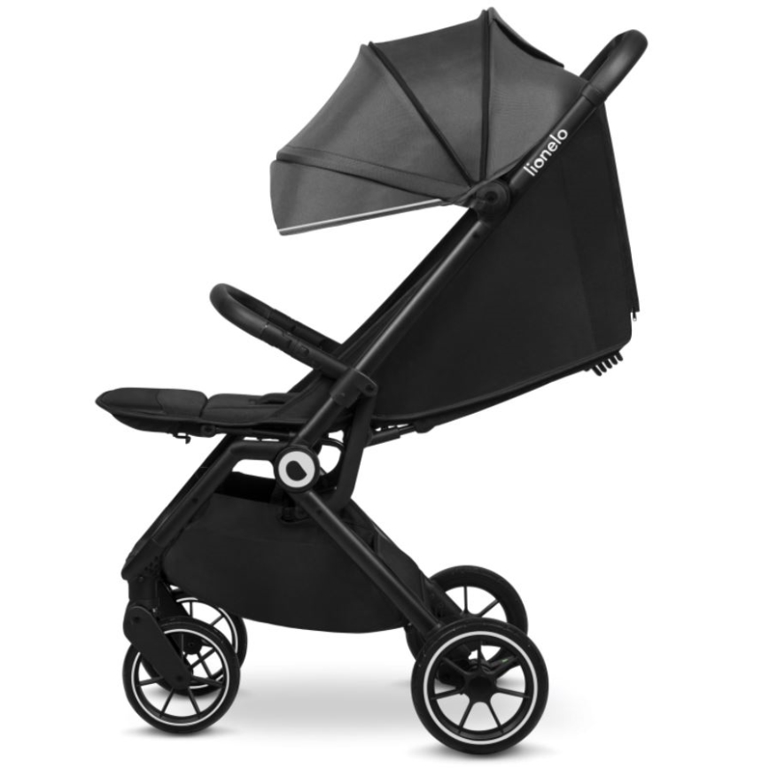 Lionelo - Carrinho de passeio CLOE preto/cinzento