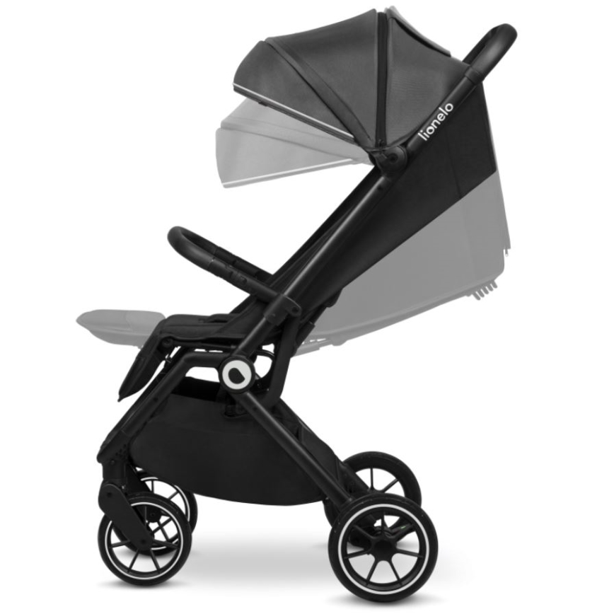 Lionelo - Carrinho de passeio CLOE preto/cinzento