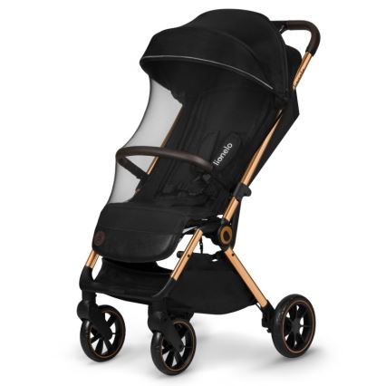 Lionelo - Carrinho de passeio CLOE preto/dourado
