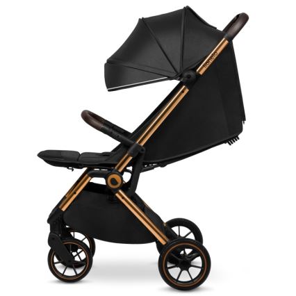 Lionelo - Carrinho de passeio CLOE preto/dourado