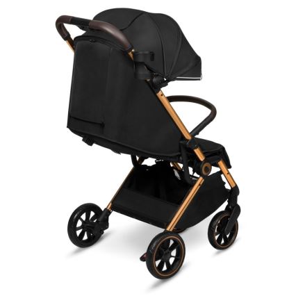 Lionelo - Carrinho de passeio CLOE preto/dourado