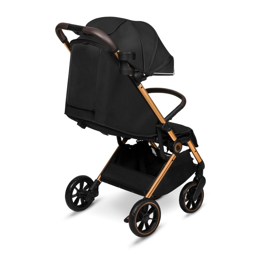 Lionelo - Carrinho de passeio CLOE preto/dourado