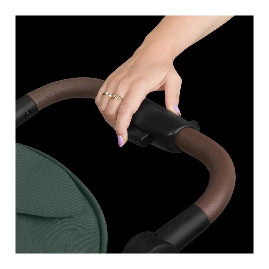 Lionelo - Carrinho de passeio EMMA ONE verde/preto