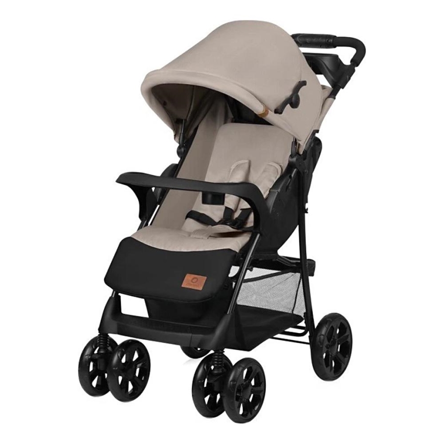 Lionelo - Carrinho de passeio EMMA PLUS bege/preto
