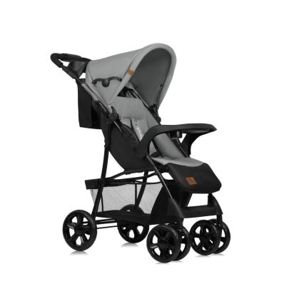 Lionelo - Carrinho de passeio EMMA PLUS cinzento/preto