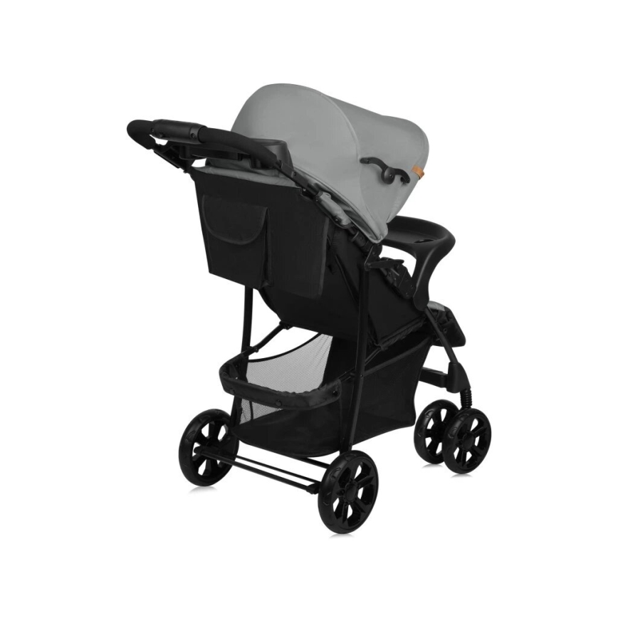 Lionelo - Carrinho de passeio EMMA PLUS cinzento/preto