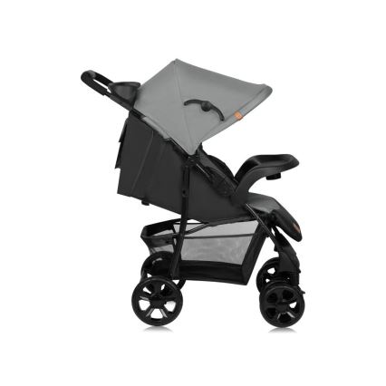 Lionelo - Carrinho de passeio EMMA PLUS cinzento/preto