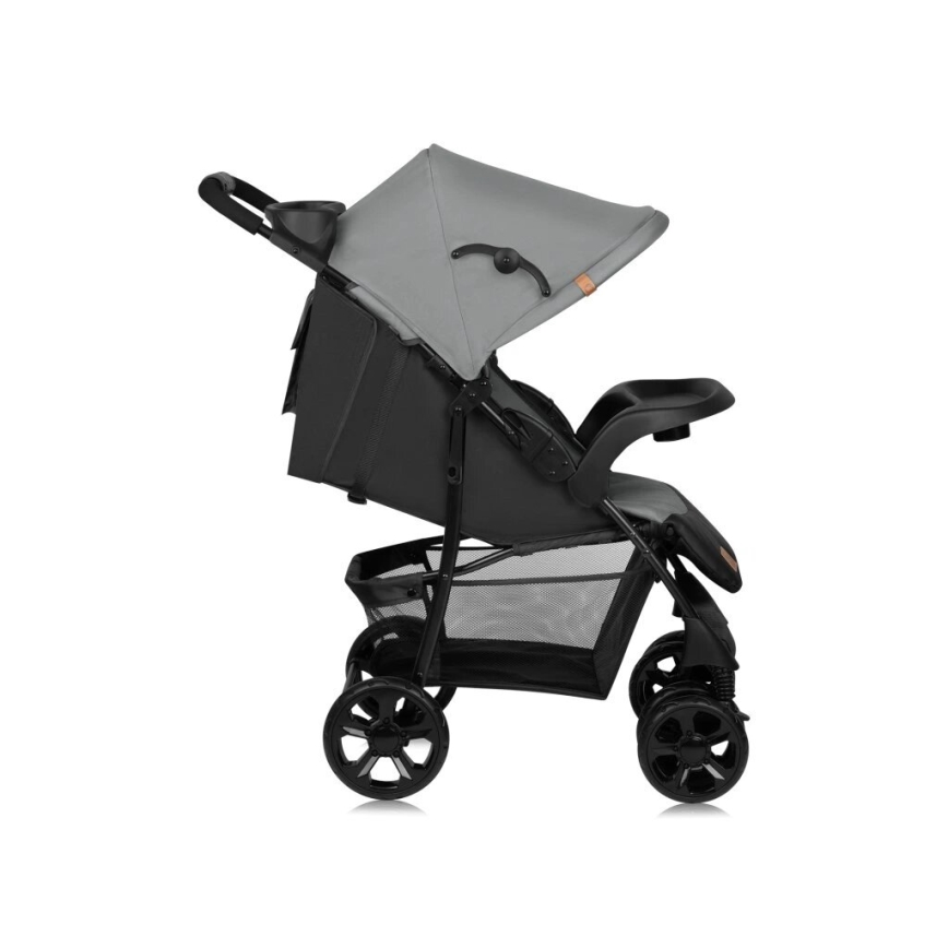 Lionelo - Carrinho de passeio EMMA PLUS cinzento/preto