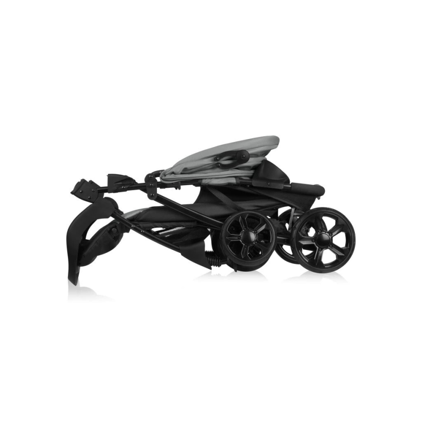 Lionelo - Carrinho de passeio EMMA PLUS cinzento/preto