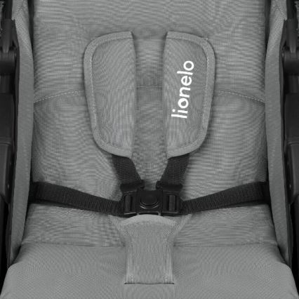 Lionelo - Carrinho de passeio EMMA PLUS cinzento/preto