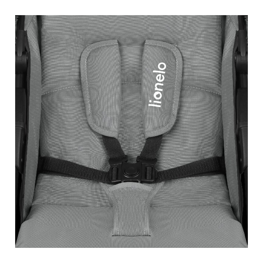 Lionelo - Carrinho de passeio EMMA PLUS cinzento/preto