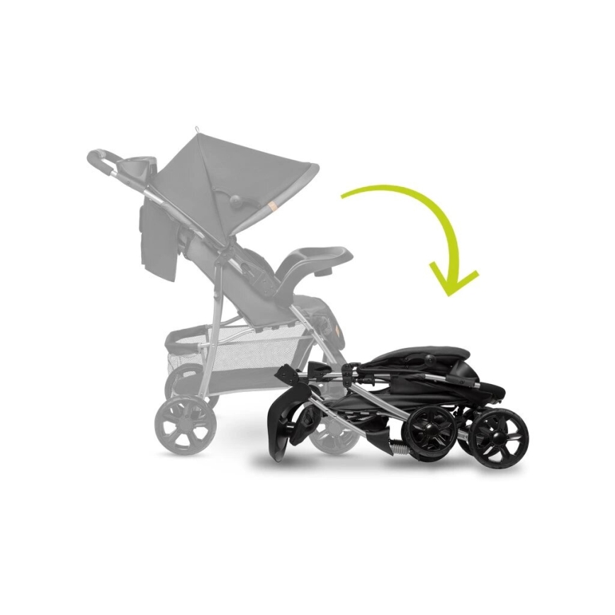 Lionelo - Carrinho de passeio EMMA PLUS preto