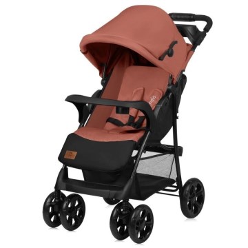 Lionelo - Carrinho de passeio EMMA PLUS tijolo/preto