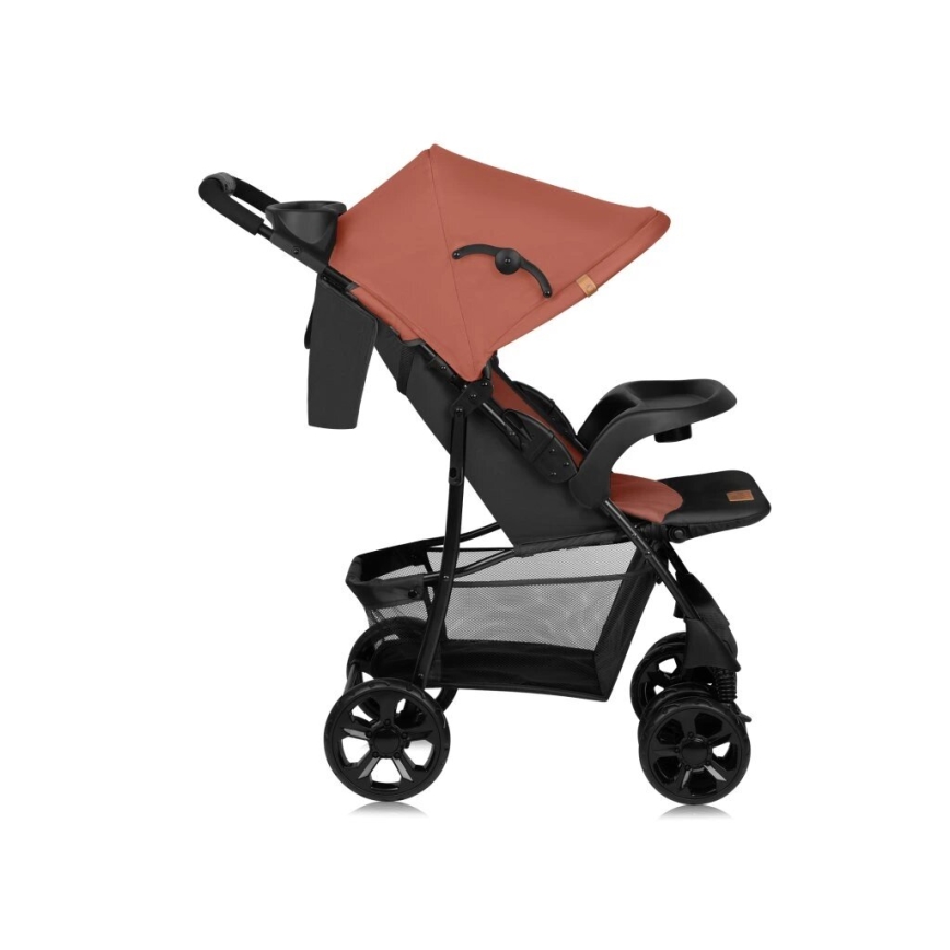 Lionelo - Carrinho de passeio EMMA PLUS tijolo/preto