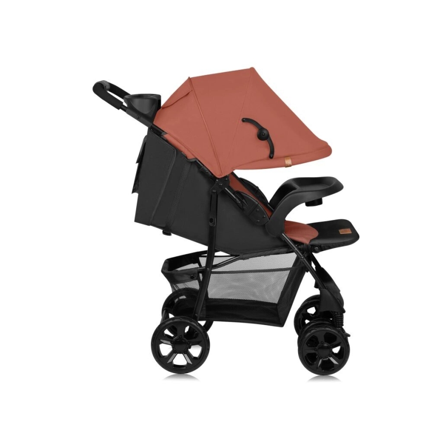 Lionelo - Carrinho de passeio EMMA PLUS tijolo/preto