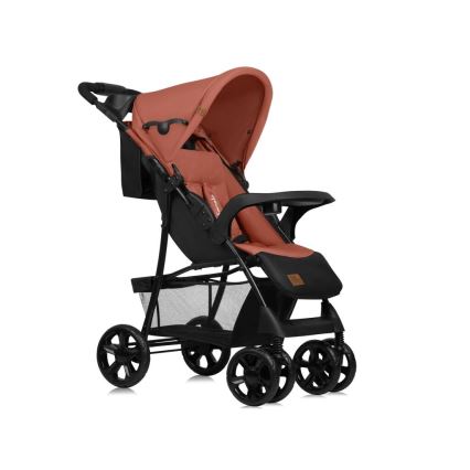 Lionelo - Carrinho de passeio EMMA PLUS tijolo/preto