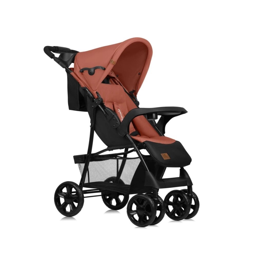 Lionelo - Carrinho de passeio EMMA PLUS tijolo/preto