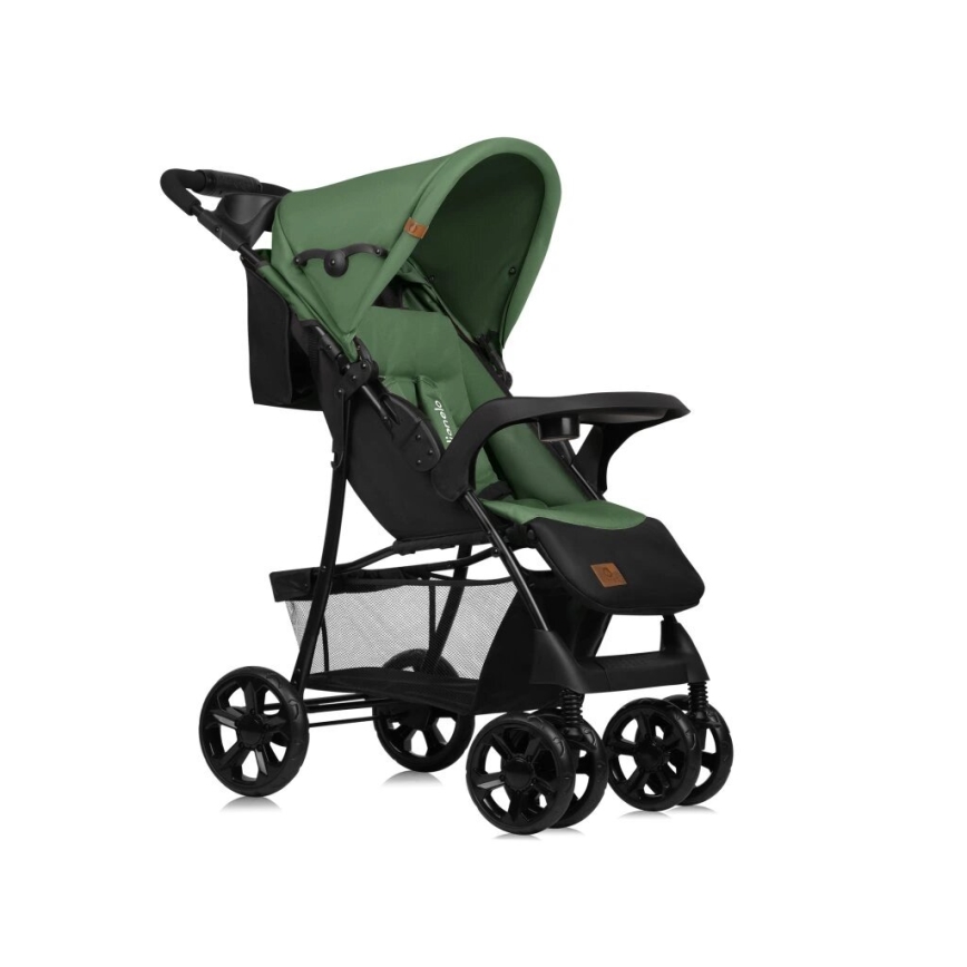 Lionelo - Carrinho de passeio EMMA PLUS verde/preto