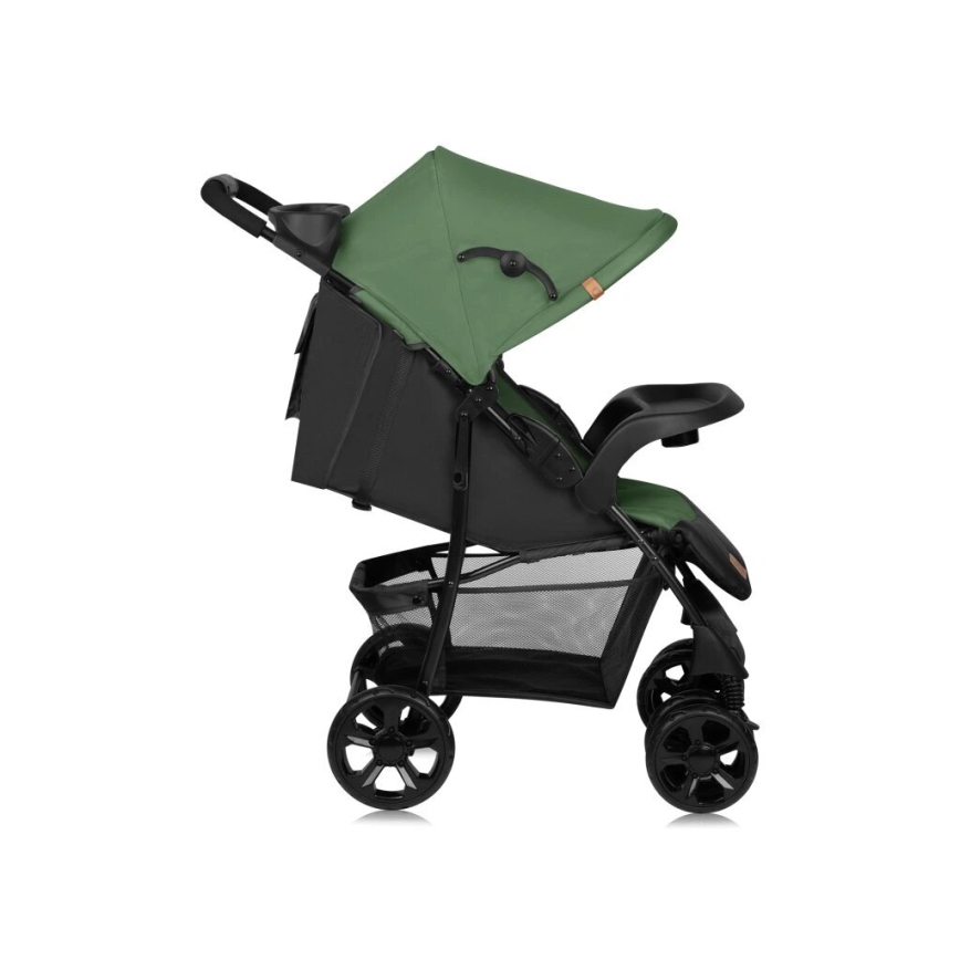 Lionelo - Carrinho de passeio EMMA PLUS verde/preto