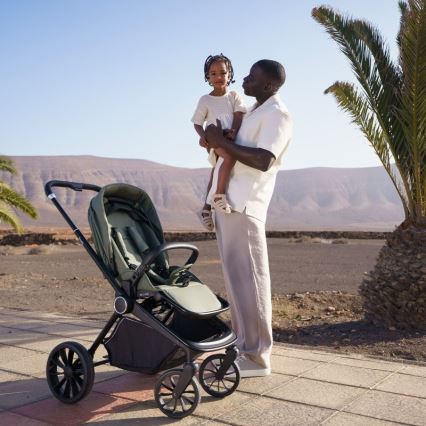 Lionelo - Carrinho de passeio esportivo MIKA PLUS Verde Oliva