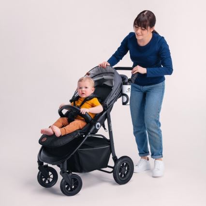 Lionelo - Carrinho de passeio esportivo NATT Grey Stone