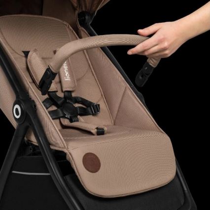 Lionelo - Carrinho de passeio INGRID bege/preto