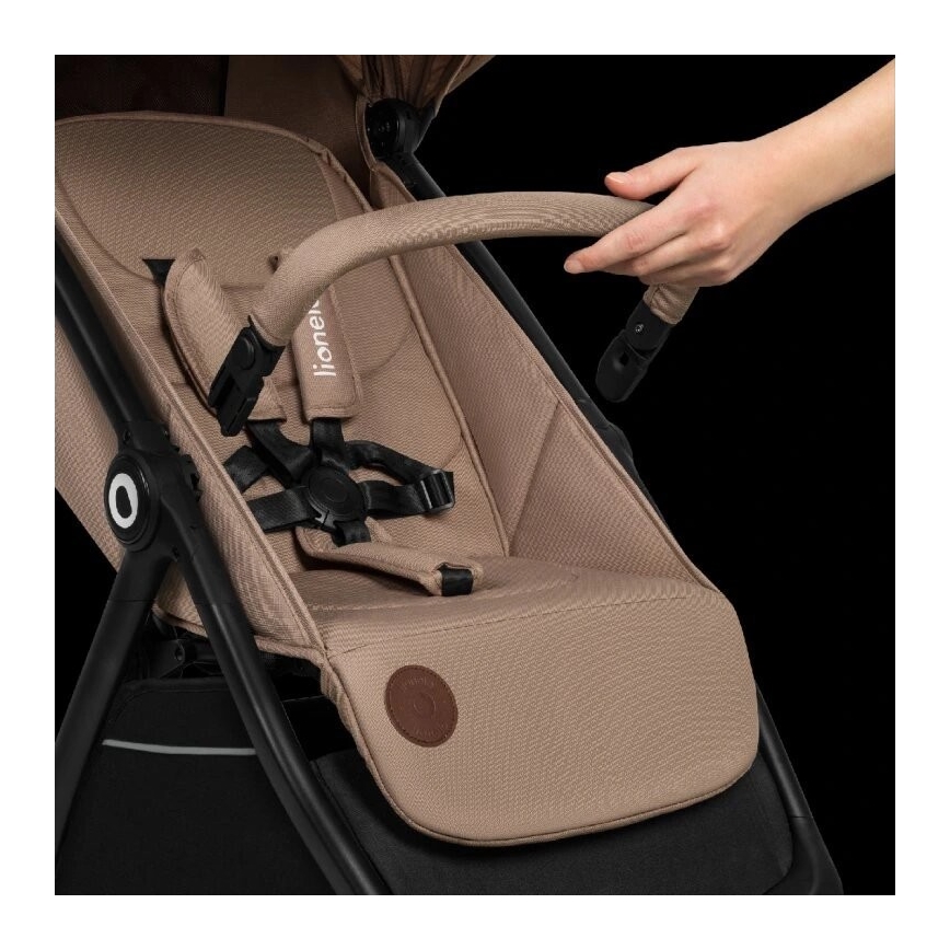 Lionelo - Carrinho de passeio INGRID bege/preto