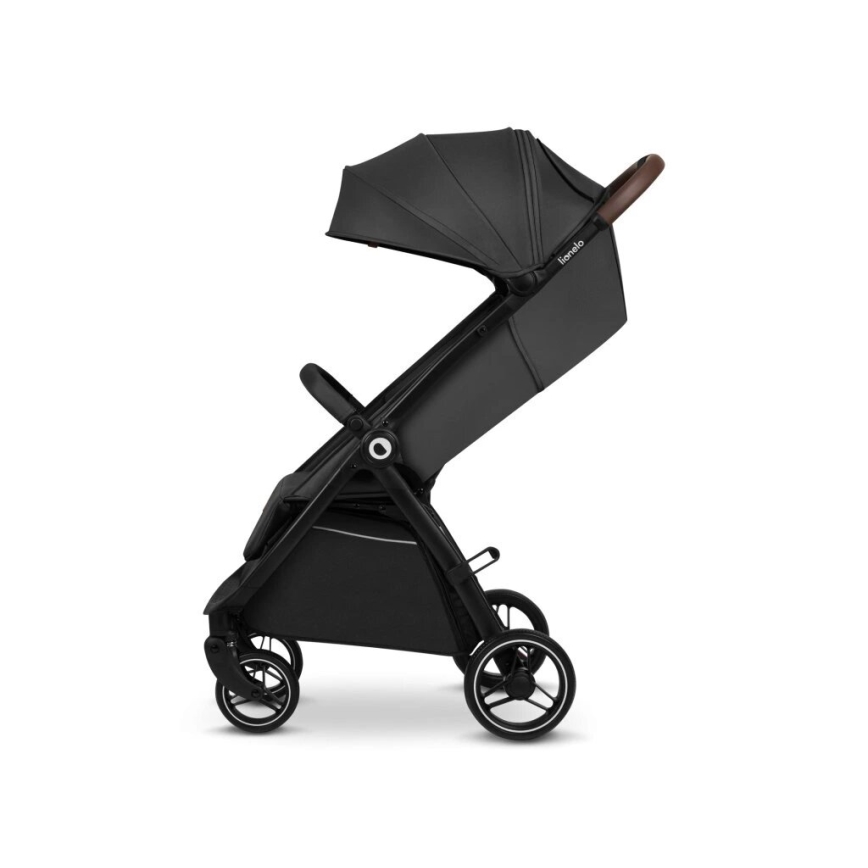 Lionelo - Carrinho de passeio INGRID cinzento escuro/preto