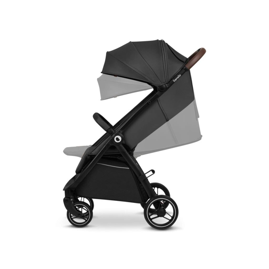 Lionelo - Carrinho de passeio INGRID cinzento escuro/preto